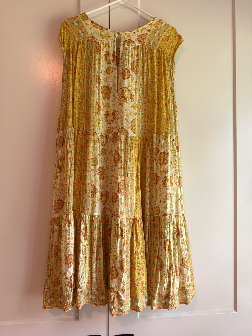 Free People Yellow Floral Midi Dress - Picture 2 of 7